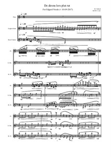 Trio for Bass clarinet, English horn and Flute: Trio No.2, MVWV 1161a by Maurice Verheul
