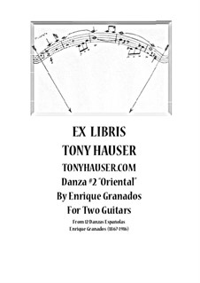 Dance No.2: For two guitars by Enrique Granados