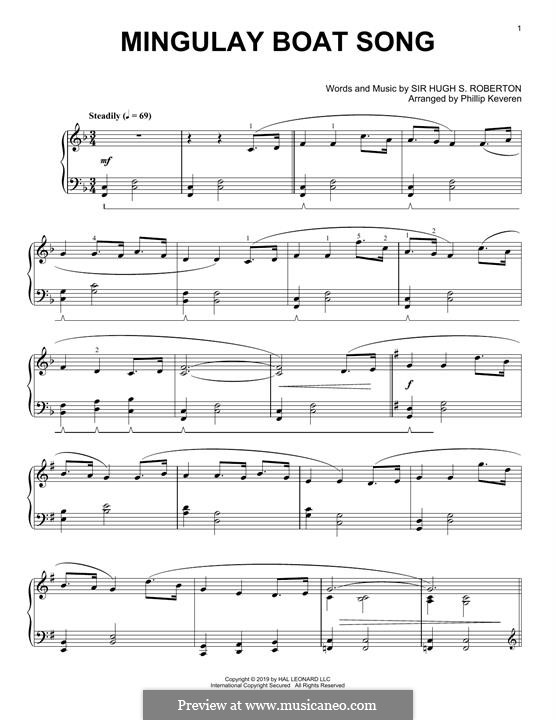 Mingulay Boat Song by H.S. Roberton sheet music on MusicaNeo