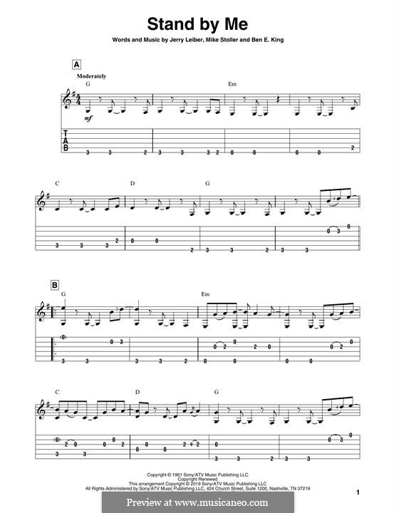 Stand By Me: For guitar with tab by Ben E. King, Jerry Leiber, Mike Stoller