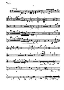 Sonata for violin and piano No.5: Movement III – violin part by Vladimir Polionny