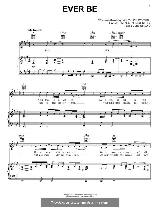 Ever Be by G. Wilson, C. Greely, K. Heiligenthal, B. Strand on MusicaNeo