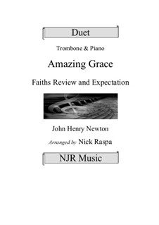 For solo instrument and piano version: For trombone and piano by folklore