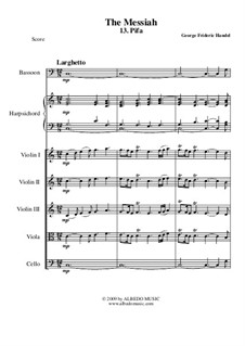 No.13 Pifa (Pastoral Symphony): For chamber orchestra by Georg Friedrich Händel