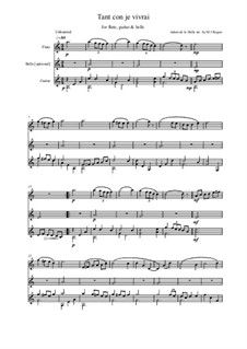 Tant con je vivrai by A.d.l. Halle free download on MusicaNeo