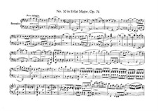 String Quartet No.10 in E Flat Major 'Harp', Op.74: Version for piano four hands by Ludwig van Beethoven