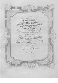 Twenty-Five Grand Etudes, Op.143: No.2-13 by Friedrich Kalkbrenner
