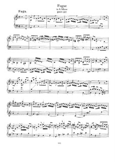 Prelude and Fugue in A Minor, BWV 897: Fugue by Johann Sebastian Bach