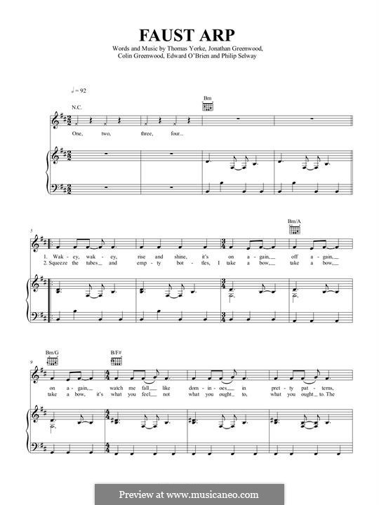 Faust Arp (Radiohead): Faust Arp (Radiohead) by Colin Greenwood, Ed O'Brien, Jonny Greenwood, Phil Selway, Thomas Yorke