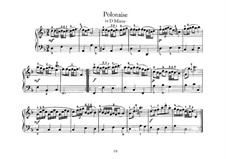 No.24 Polonaise in D Minor, BWV Anh.128: Harpsichord by Johann Sebastian Bach