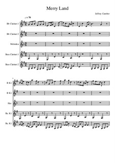Merry Land: Arranged for wind instruments by Jeffrey Cumber