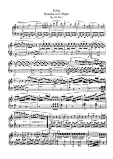 Three Sonatinas for Piano, Op.20: Complete set by Friedrich Kuhlau