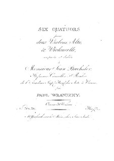 Six String Quartets, Op.30: Quartets No.1-3 by Paul Wranitzky