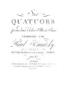 Six String Quartets, Op.32: Quartets No.4-6 by Paul Wranitzky