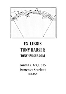 Sonata in C Major, K.329 L.S5 P.337: For guitar by Domenico Scarlatti