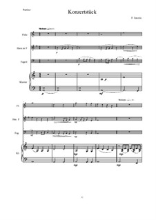 Concertpiece for 3 Wind Instruments: Partitur by Florian Janezic