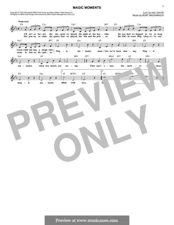 Moments текст песни. Magic moments Perry como Ноты. Magic moments Perry como Ноты для фортепиано. Magic moments аккорды. Ноты для гитары Magic moments.