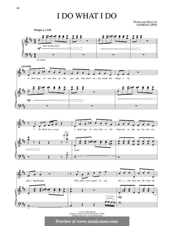 I Do What I Do From The Man In The Ceiling By A Lippa On Musicaneo