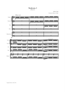 Sinfonia Nr.1 in C, Z Si, 13: Sinfonia Nr.1 in C by Andrea Teodoro Zani