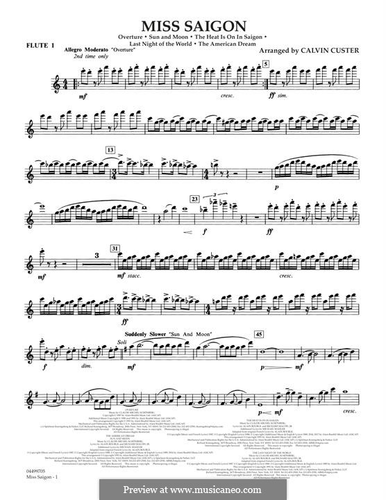 Download Digital Sheet Music of miss saigon for Piano, Vocal