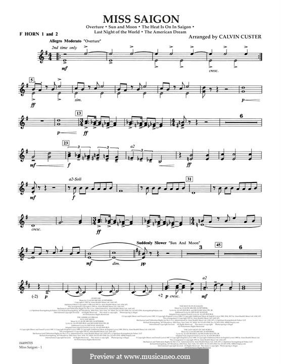 Miss Saigon (Miss Saigon) by C. Schönberg sheet music on MusicaNeo