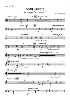 Iolanta, TH 11 Op.69: Aria of Robert – horn III part by Pyotr Tchaikovsky