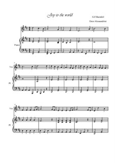 Two instruments version: For violin and piano by Georg Friedrich Händel