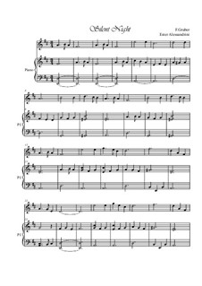 Solo instrument and piano: For violin and piano by Franz Xaver Gruber