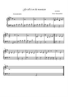 Go, Tell it on the Mountain: For violin and piano by folklore