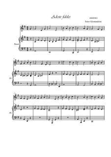 Adeste Fideles: For violin and piano by folklore