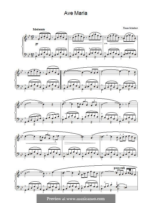 Piano version: For a single performer by Franz Schubert