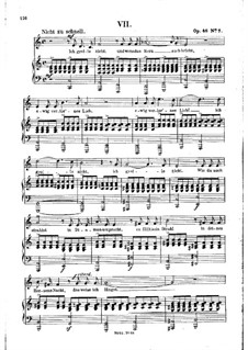 No.7 I Do Not Chide You: Piano-vocal score by Robert Schumann