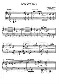 Сонаты для фортепиано: Nos.6-10 by Alexander Scriabin