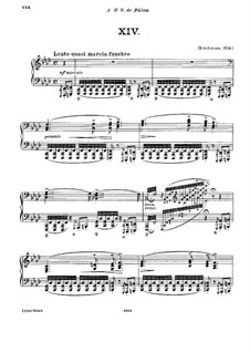 No.14 in F Minor, for Piano, S.244: For a single performer by Franz Liszt