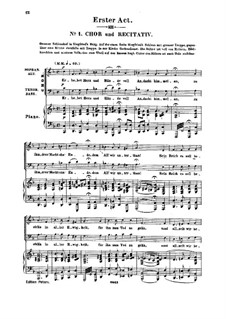 Genoveva, Op.81: Act I. Arrangement for soloists, choir and piano by Robert Schumann