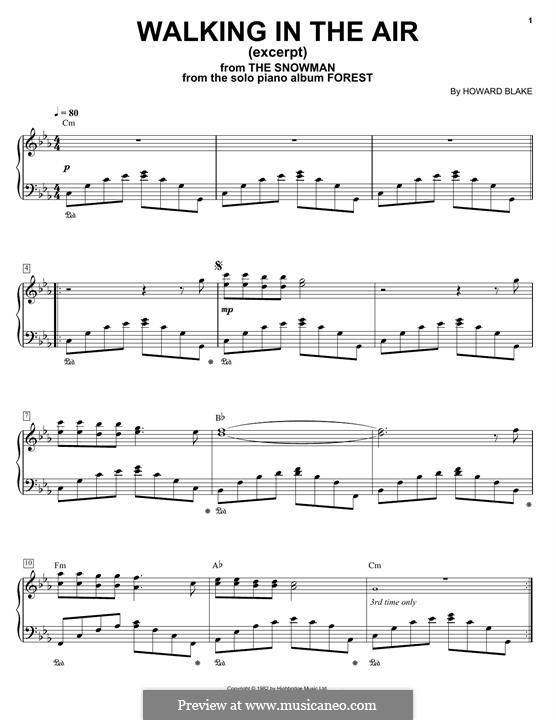 Walking in the Air: For piano by Howard Blake