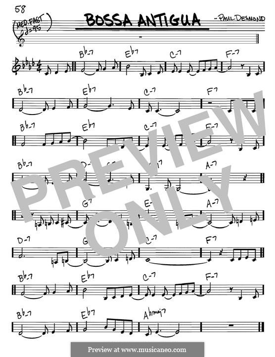 Bossa Antigua: For guitar by Paul Desmond