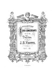 Three Concert Duos for Two Violins (F Major, C Major, A Major): Three Concert Duos for Two Violins (F Major, C Major, A Major) by Giovanni Battista Viotti