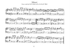 Minuet from Suite by G.H. Stölzel and Trio: For harpsichord by Johann Sebastian Bach