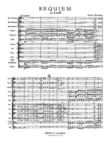 Requiem in D Minor, WAB 39: Full score by Anton Bruckner