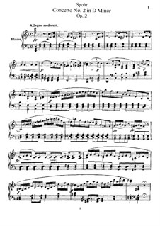 Concerto for Violin and Orchestra No.2 in D Minor, Op.2: Version for violin and piano by Louis Spohr