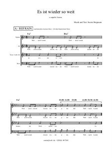 Es ist wieder soweit_Grooviges Weihnachtslied_Christmas Circle Song_SATB_a cappella, SB10c: Es ist wieder soweit_Grooviges Weihnachtslied_Christmas Circle Song_SATB_a cappella by Soerin Bergmann