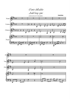 Vocal-instrumental version: For quartet by folklore