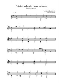 Freudig soll mein Herze springen: Freudig soll mein Herze springen by Johann Crüger