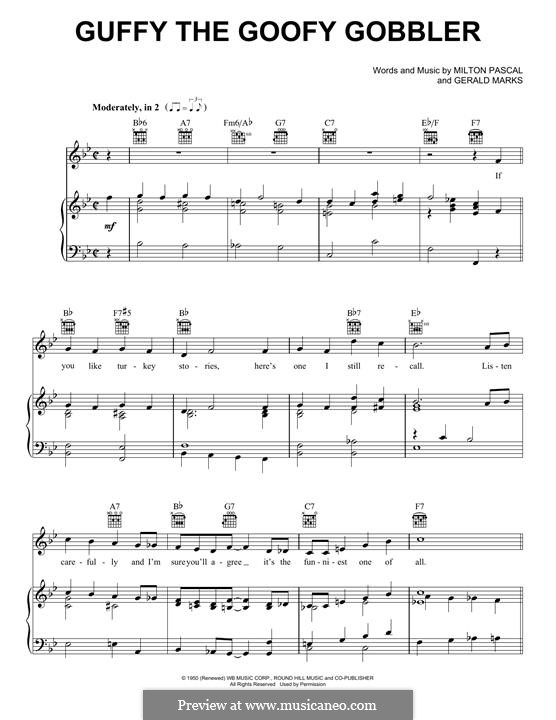 Guffy the Goofy Gobbler: Guffy the Goofy Gobbler by Gerald Marks, Milton H. Pascal