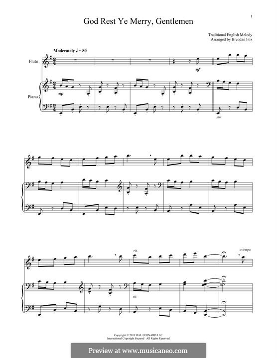 Instrumental version: For flute and piano by folklore