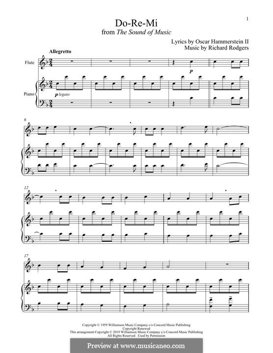 Do-Re-Mi (from The Sound of Music): For flute and piano by Richard Rodgers