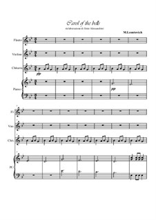 Carol of the Bells: For quartet by Mykola Leontovych