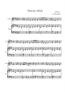 Two instruments version: For violin and piano by folklore