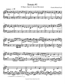 Sonata No.1, Op.1: Second Movement by Charles Fayle